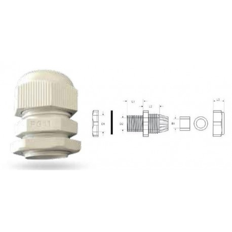 PRESSACAVO CON CONTRODADO GAMMA CAVI 4-8mm