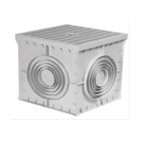 POZZETTO QUADRO COPERCHIO ALTA RESISTENZA GRIGIO 200X200X200