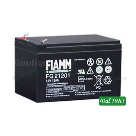 BATTERIA FIAMM RICARICABILE AL PIOMBO SERIE FG - STANDARD 12V 12Ah