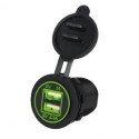 DOPPIA PRESA USB DA PANNELLO 2.1A 1A LUMINOSA