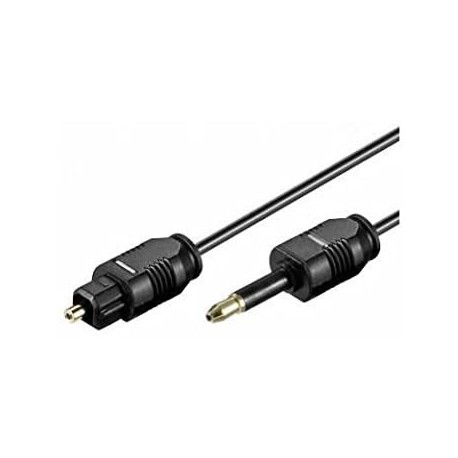 CAVO OTTICO DIGITALE DA TOSLINK A JACK 3,5mm LUNGHEZZA 2 METRI
