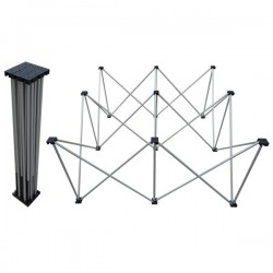 BASE TELESCOPICA H 40 CM PER PEDANA ZZTM100, TESTE DI APPOGGIO IN NYLO