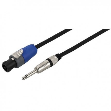 CAVO DELL\'ALTOPARLANTE, 5 M, SPINA NEUTRIK SPEAKON A 2 POLI / SPINA 6,3
