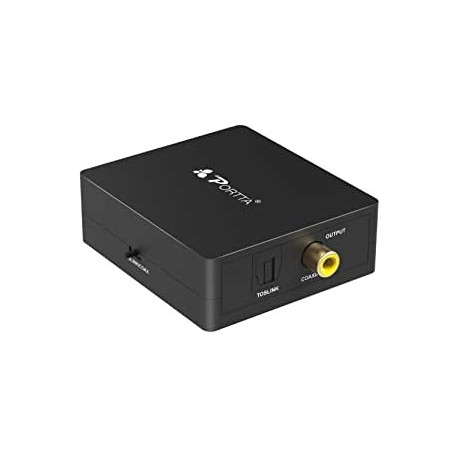 CONVERTITORE DA OTTICO TOSLINK A COASSIALE RCA