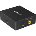 CONVERTITORE DA OTTICO TOSLINK A COASSIALE RCA