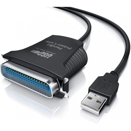 CAVO ADATTATORE USB PARALLELO PER STAMPANTE LUNGHEZZA 80Cm