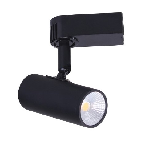 FARETTO SPOT LED ORIENTABILE ARES NERO PER BINARIO MONOFASE FARETTO SPOT LED ORIENTABILE ARES NERO PER BINARIO MONOFASE