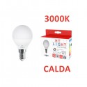 LAMPADA MINISFERA LED 230VOLT 5WATT E14 3000K CONFEZIONE 3 PEZZI