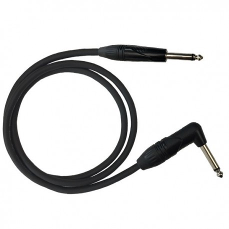 CAVO JACK MONO 6,3MM - JACK 90° MONO 6,3MM LUNGHEZZA 5 METRI