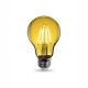 LAMPADINA A LED CON FILAMENTI COLORE GIALLO