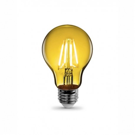 LAMPADINA A LED CON FILAMENTI COLORE GIALLO