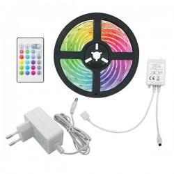 STRISCIA LED KIT IP65 12 VOLT RGB LUNGHEZZA 1 METRO