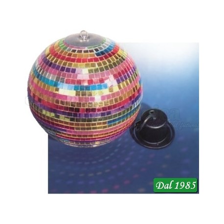 SFERA COLORATA C/MOTORE D.20CM
