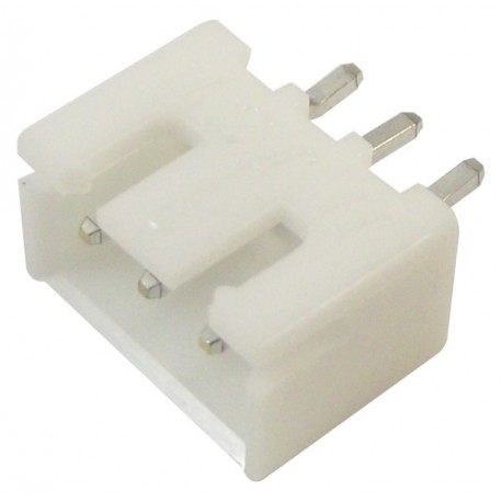 MICRO CONNETTORE JST DA CIRCUITO STAMPATO MASCHIO A TRE POLI BIANCO
