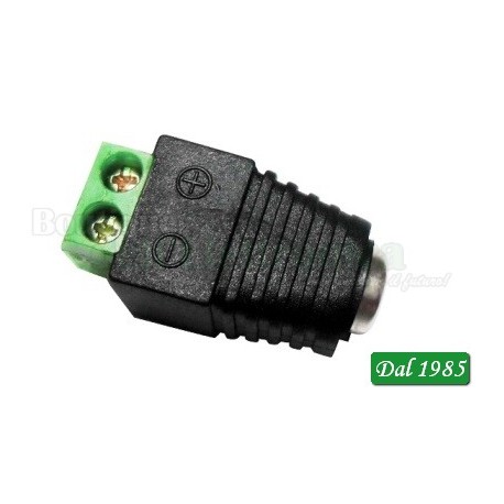 ADATTATORE ALIMENTAZIONE SPINA MORSETTI A VITE 5,5X2,1mm