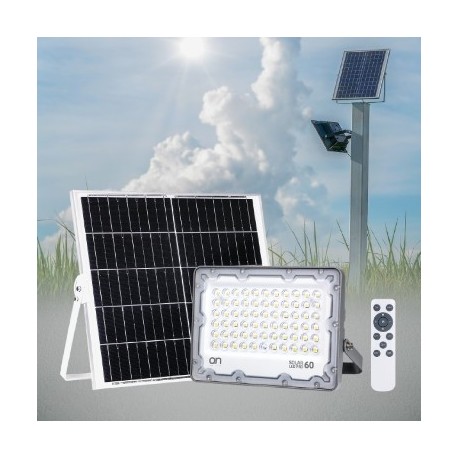 FARO LED SOLARE DA ESTERNO 1200LM CON PANNELLO