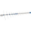 ANTENNA LOGARITMICA III-IV-V BANDA ATTACCO F DIPOLI CHIUSI - 16 ELEMENTI - 8,5DB - CON FILTRO LTE