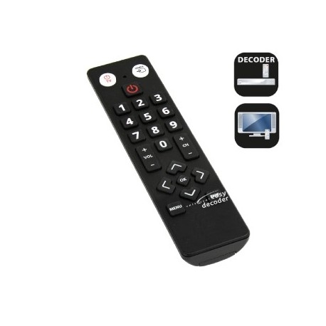 TELECOMANDO UNIVERSALE SEMPLIFICATO PER DECODER + TV LEARNING (FUNZIONI BASE)