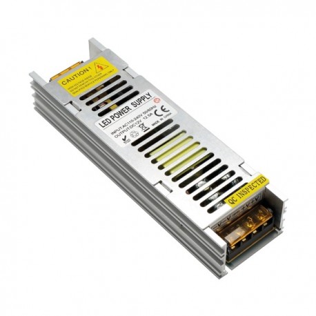 ALIMENTATORE CON MORSETTI A VITE 24V GRIGLIATO SLIM 6,5A 150W