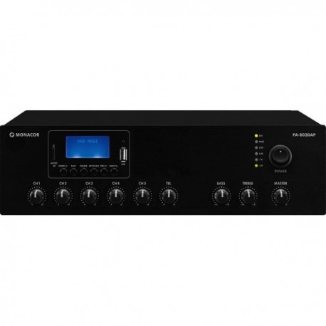 AMPLIFICATORE PA CON RADIO FM INTEGRATA, MP3, BLUETOOTH