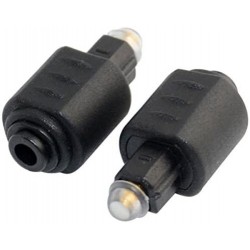 ADATTATORE AUDIO DA FEMMINA JACK 3,5mm A TOSLINK MASCHIO