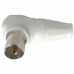 PRESA TV COASSIALE Ø 9,5 MM AD ANGOLO 90°