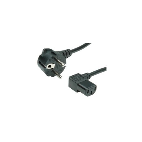 CAVO ALIMENTAZIONE SPINA SCHUKO E PRESA IEC C13 90° 1,8 METRI CAVO ALIMENTAZIONE SPINA SCHUKO E PRESA IEC C13 90° 1,8 METRI