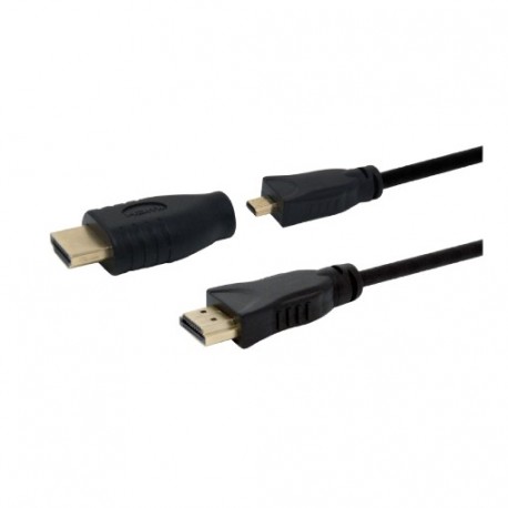 CAVO HDMI A MICRO HDMI 4K CON ADATTATORE 2M