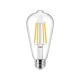 LAMPADA A FILAMENTO LED 230V 6W 750LM 2700°K E27