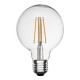 LAMPADA LED GLOBO VETRO TRASPARENTE 230V 12W 4000°K E27