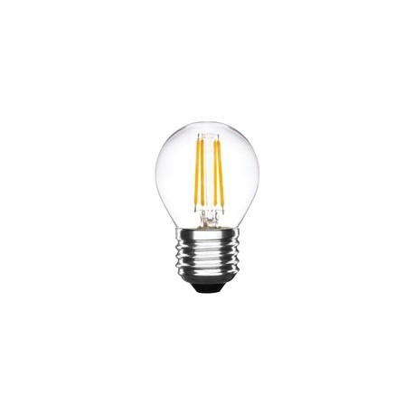 LAMPADA LED GLOBO VETRO TRASPARENTE 230V 6W 4000°K E27 800LM
