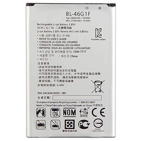 BATTERIA PER CELLULARE LG BL-46G1F K10 2017 - K20 Plus V 2800MAH