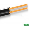PIATTINA NERA POLARIZZATA BIANCA IN RAME 2X1mm