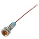 SEGNALATORE LUMINOSO 220 VOLT GIALLO METALLICO