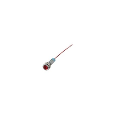 SEGNALATORE LUMINOSO METALLICO 220 VOLT COLORE ROSSO