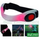FASCIA BRACCIO CON LUCE LED ROSSA PER RUNNING / CICLISMO