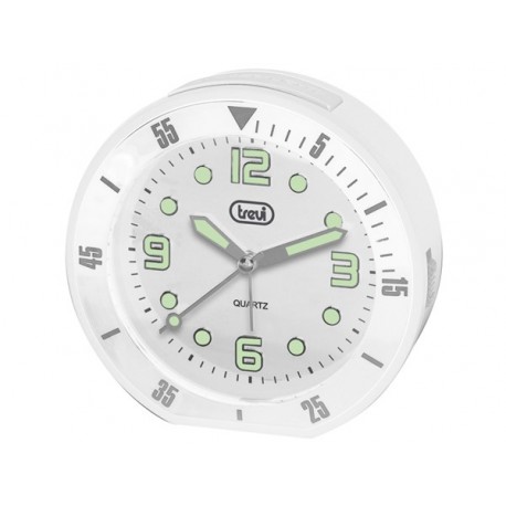 OROLOGIO AL QUARZO CON SVEGLIA TREVI SL 3091 R BIANCO