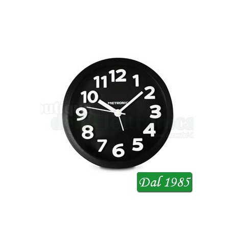 OROLOGIO DA MURO METRONIC COLORE NERO