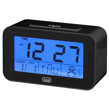 OROLOGIO DIGITALE CON SVEGLIA E TERMOMETRO TREVI SLD 3P50 NERO