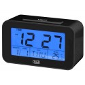 OROLOGIO DIGITALE CON SVEGLIA E TERMOMETRO TREVI SLD 3P50 NERO