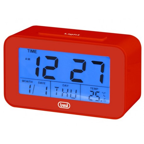 OROLOGIO DIGITALE CON SVEGLIA E TERMOMETRO TREVI SLD 3P50 ROSSO