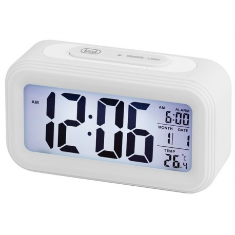 OROLOGIO TERMOMETRO DIGITALE CON SVEGLIA TREVI SLD 3068 S BIANCO
