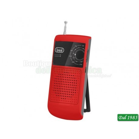 RADIO PORTATILE AM/FM TREVI RA 713 B ROSSO