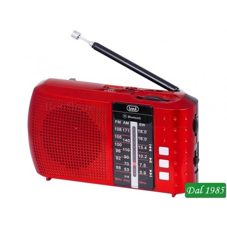 RADIO PORTATILE MULTIBANDA BLUETOOTH MP3 TREVI RA 7F20 BT ROSSO