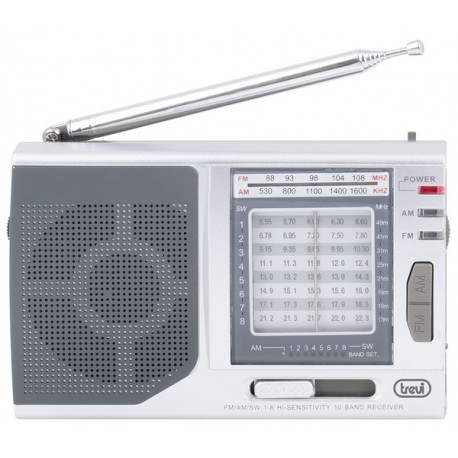RADIO PORTATILE MULTIBANDA TREVI MB 728 ARGENTO