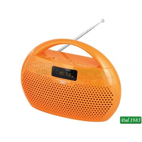 RADIO RIPRODUTTORE STEREO MP3 BLUETOOTH USB MICROSD TREVI KB 308 ARANCIO