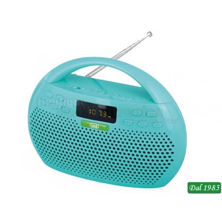 RADIO RIPRODUTTORE STEREO MP3 BLUETOOTH USB MICROSD TREVI KB 308 VERDE