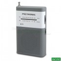 RADIO TASCABILE AM/FM POCKET COLORE GRIGIA E BIANCA