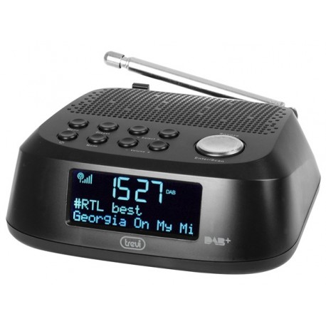 RADIOSVEGLIA ELETTRONICA CON RICEVITORE DIGITALE DAB / DAB + TREVI RC 80D4 DAB NERO