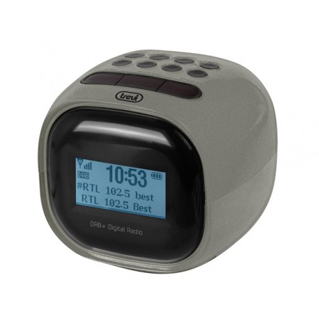 RADIOSVEGLIE ELETTRONICA CON RICEVITORE DIGITALE DAB / DAB+ TREVI RC 80D2 DAB METAL GUN